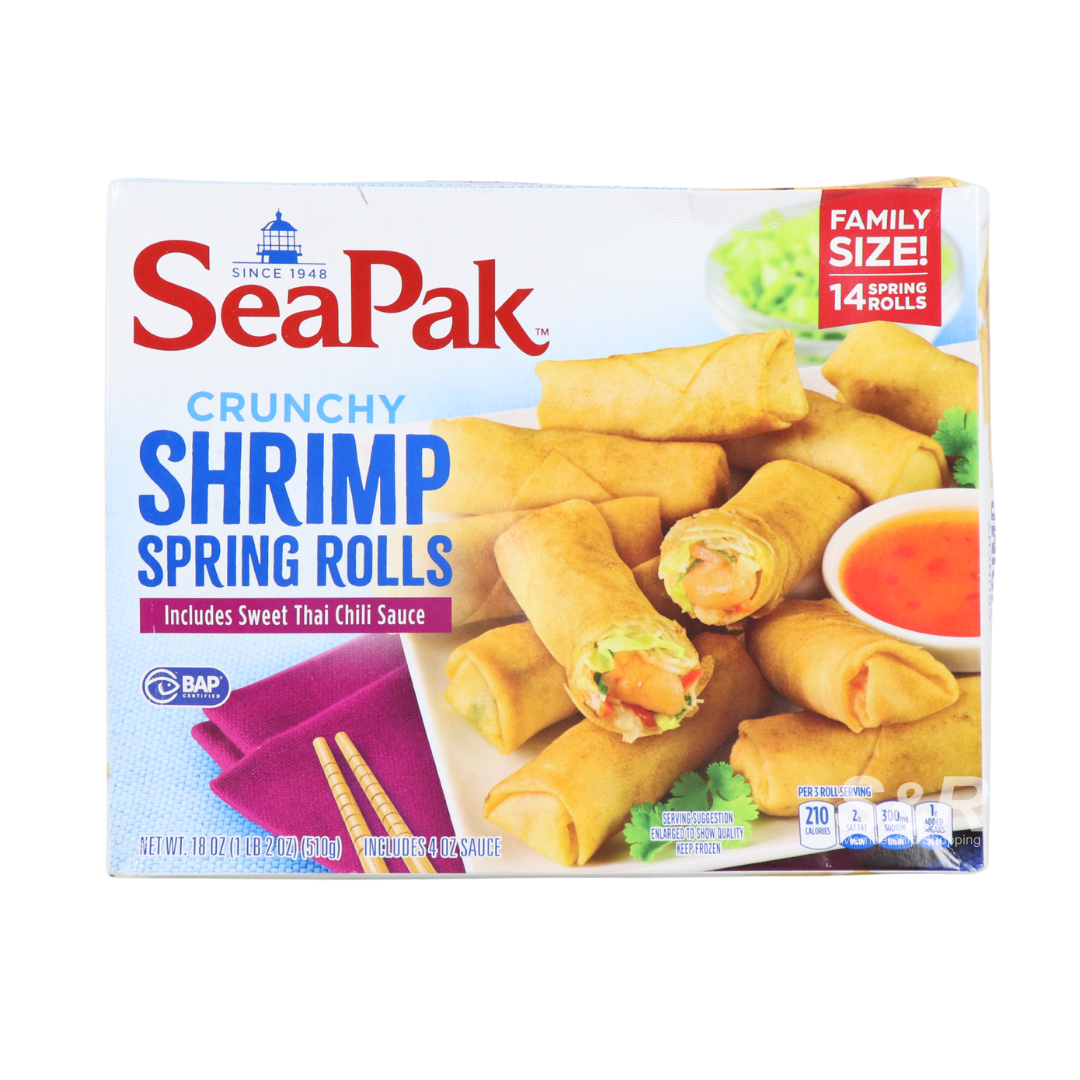 Seapak Crunchy Shrimp Spring Rolls 510g